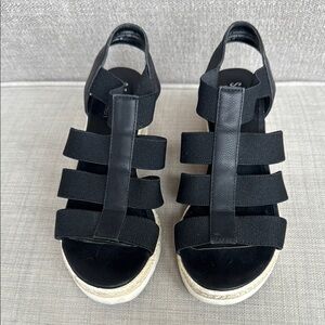 Steven By Steve Madden Black Espadrille Sandals